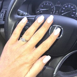 Dip nail with a tip added, asked for a bit shorter with a slight coffin shape. $35 for the dip plus $5 for the tip! Gorgeous. Dip nail with a tip added, asked for a bit shorter with a slight coffin shape. $35 for the dip plus $5 for the tip! Gorgeous.