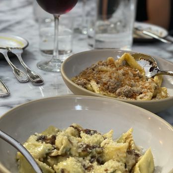 Forsythia - Agnolotti (fresh ricotta, pecorino, Romano, nettles - my favorite pasta dish) - Italian Near Me - New York, New York Forsythia - Agnolotti (fresh ricotta, pecorino, Romano, nettles - my favorite pasta dish) - Italian Near Me - New York, New York