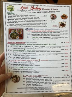 Menu photo 4 Lee's Bakery Atlanta, GA Menu photo 4 Lee's Bakery Atlanta, GA