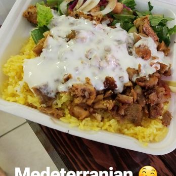 Döner Shack - Döner rice mixed plate. $8 (tax included). Portion size is generous. - Middle Eastern Near Me - Honolulu, Hawaii