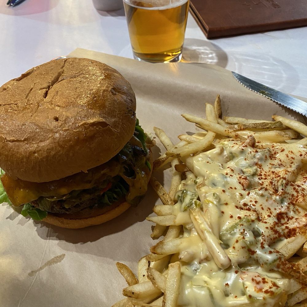 High Point Grill - Green chile cheeseburger with green chile Green Chile Cheese Fries - Sandwiches Near Me - Albuquerque, New Mexico High Point Grill - Green chile cheeseburger with green chile Green Chile Cheese Fries - Sandwiches Near Me - Albuquerque, New Mexico
