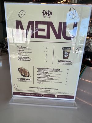 Menu photo 5 Di Di Coffee Houston, TX