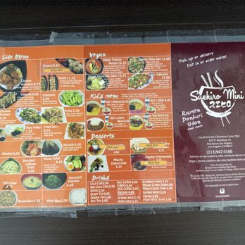 Suehiro Mini - Menu - Ramen Near Me - Los Angeles, California