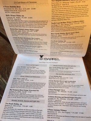 Menu photo 1 The Barrel - Estes Park Estes Park, CO