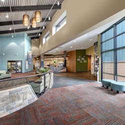 The main lobby of the Estes Valley Community Center is your gateway to state of the art aquatics, fitness, recreation and event space.