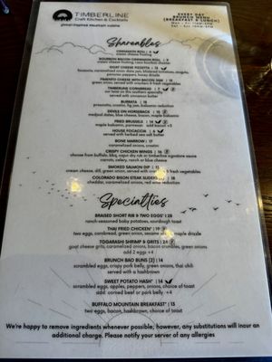 Menu photo 2 Timberline Craft Kitchen & Cocktails Silverthorne, CO Menu photo 2 Timberline Craft Kitchen & Cocktails Silverthorne, CO