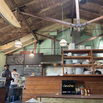 Old Princeton Landing - Ordering counter - Seafood Near Me - Half Moon Bay, California