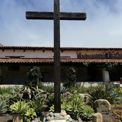 CARMEL MISSION BASILICA - Cross, year 1771