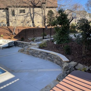 S&S Brick Paving & Lawn Maintenance - Boulders seating wall - Masonry/Concrete Near Me - Colfax, North Carolina S&S Brick Paving & Lawn Maintenance - Boulders seating wall - Masonry/Concrete Near Me - Colfax, North Carolina