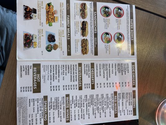 Menu photo 3 Nazca Tampa, FL