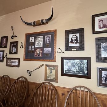 Cowboy Cookin' - Wall of Cowboy Legends - Burgers Near Me - Wickenburg, Arizona