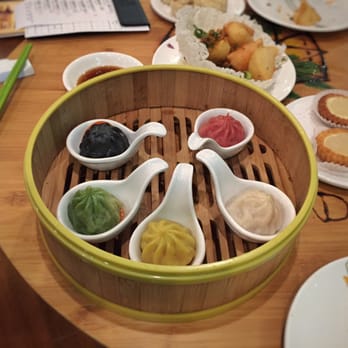 Koi Palace - Five Guys (haha) Xiao Long Bao - $9.00 - Dim Sum Near Me - Milpitas, California Koi Palace - Five Guys (haha) Xiao Long Bao - $9.00 - Dim Sum Near Me - Milpitas, California