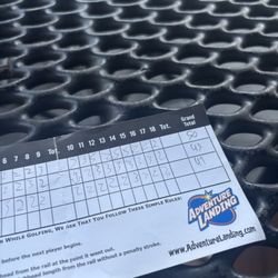 Adventure Landing Raleigh - Mini golf chart thingy