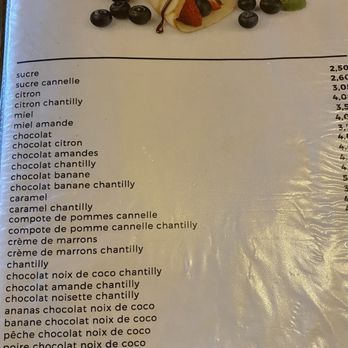 Bol d'Air - Sweet crepe menu 1 - Creperies Near Me - Strasbourg, 67