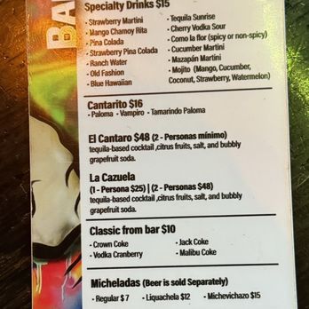 El Remedio - Drink menu - Mexican Near Me - San Antonio, Texas El Remedio - Drink menu - Mexican Near Me - San Antonio, Texas