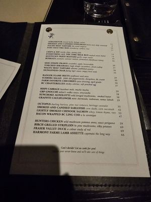 Menu photo 1 Published on Main Vancouver, BC