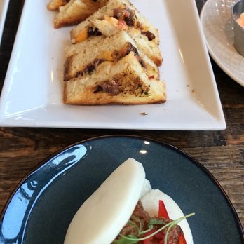 Social - Thai chili bao and grilled cheese with bacon jam off the HH menu - New American Near Me - Costa Mesa, California