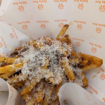 Petite Bao - Parmesan Cajun Fries- thin cuts of fries crisped up very well - Burgers Near Me - Vancouver, British Columbia