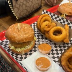 Blaze Burger - Veggie burger and chipotle sauce