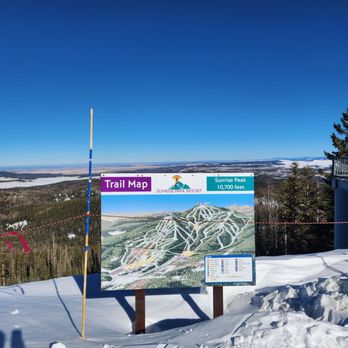 Sunrise Park Resort - Sunrise Peak Trail Map - Ski Resorts Near Me - Greer, Arizona