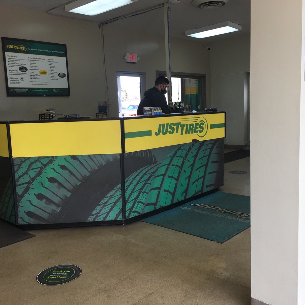 Just Tires - Receptionist area. Has two containers of sanitize pen and hand sanitizer . - Tires Near Me - Berwyn, Illinois Just Tires - Receptionist area. Has two containers of sanitize pen and hand sanitizer . - Tires Near Me - Berwyn, Illinois