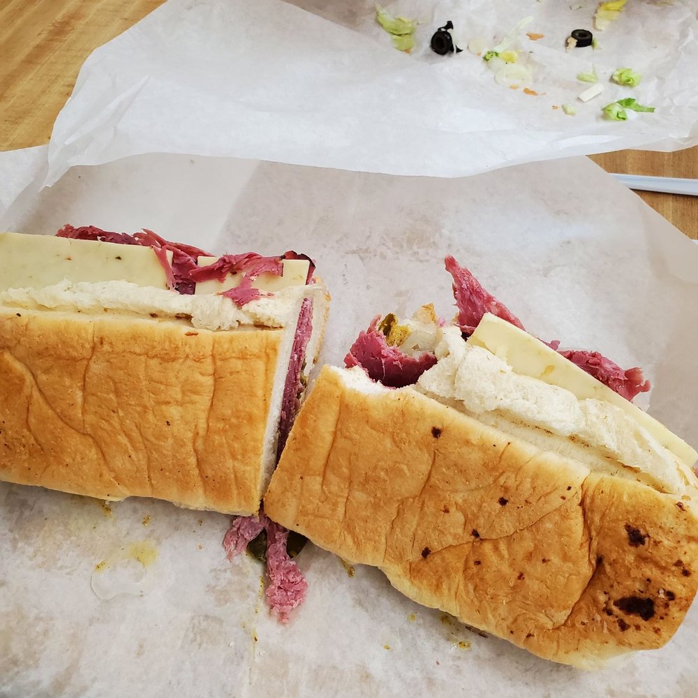 Spiced beef and Salami. Spiced beef and Salami.