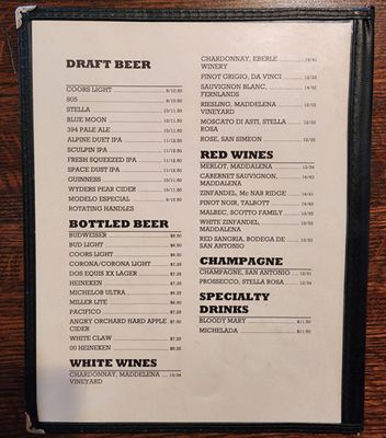 Menu photo 1 Alpine Tavern & Grill Alpine, CA