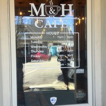 M & H Cafe - Front window - Cafes Near Me - East Dundee, Illinois M & H Cafe - Front window - Cafes Near Me - East Dundee, Illinois