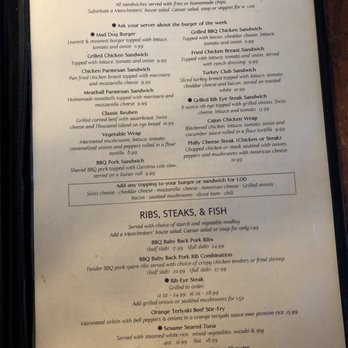 Manchester's Grill - Burgers and entree menu - Pizza Near Me - Raleigh, North Carolina