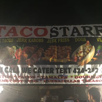 Taco Starr - Front of the stand at the 626 Night Market - Street Vendors Near Me - Long Beach, California