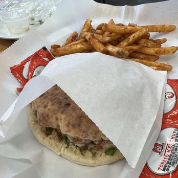 Five Boroughs Restaurant - Falafel Pita Combo - Mediterranean Near Me - Norfolk, Virginia