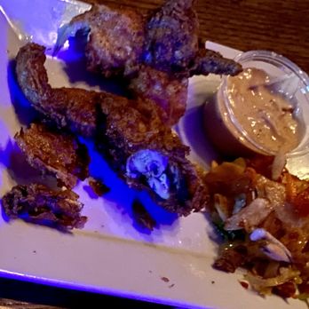The Blues Can - The plate was almost cleared before I could even get a shot of my fav appetizer- frogs legs. Delicious, and only found at The Blues Can! - Jazz & Blues Near Me - Calgary, Alberta The Blues Can - The plate was almost cleared before I could even get a shot of my fav appetizer- frogs legs. Delicious, and only found at The Blues Can! - Jazz & Blues Near Me - Calgary, Alberta