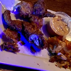 The Blues Can - The plate was almost cleared before I could even get a shot of my fav appetizer- frogs legs. Delicious, and only found at The Blues Can!