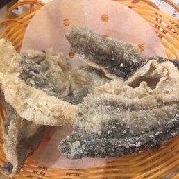 fried eel skin fried eel skin