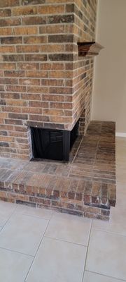 refractory panel replacement - Broken panels in a pre fabricated fireplace - before and after pictures refractory panel replacement - Broken panels in a pre fabricated fireplace - before and after pictures