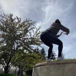 FitGirl - Elevated jump squats. Great for getting stronger legs and butt.