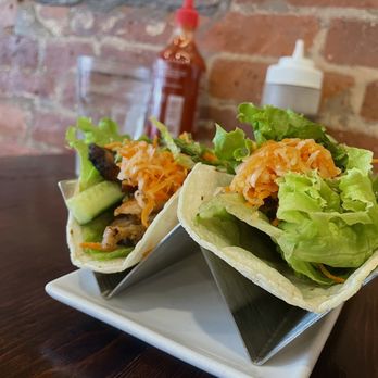 The Pho Lexington - two tacos on a plate - Noodles Near Me - New York, New York The Pho Lexington - two tacos on a plate - Noodles Near Me - New York, New York