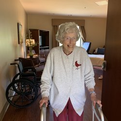 Hospice of the Panhandle - My mom at her respite room!