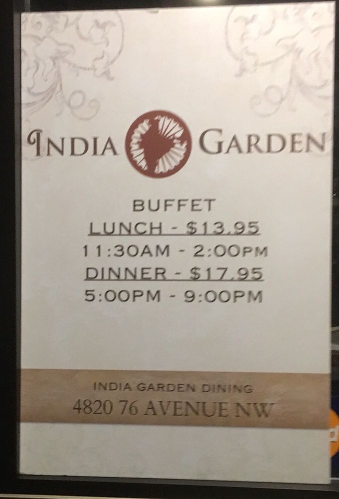 Indian Garden Buffet Edmonton Fasci Garden