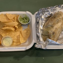 La Maria Taqueria Restaurante - Barbacoa burrito unwrapped and ready to enjoy!