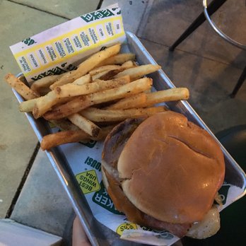 Quaker Steak & Lube - Market bacon burger with fries --- just okay - Chicken Wings Near Me - Portage, Indiana Quaker Steak & Lube - Market bacon burger with fries --- just okay - Chicken Wings Near Me - Portage, Indiana