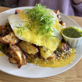 Rye's and Grind - Wild Mushroom hash. It doesn't come with toast. Very little mushroom lots of potatoes. - Breakfast & Brunch Near Me - Oceanside, California
