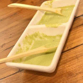 Picante - Aji served with the cutest little spoons! - Peruvian Near Me - Ontario, California Picante - Aji served with the cutest little spoons! - Peruvian Near Me - Ontario, California