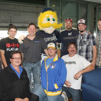 Merton Auto Body - Sussex - MAB at the Brewers game. - Body Shops Near Me - Sussex, Wisconsin Merton Auto Body - Sussex - MAB at the Brewers game. - Body Shops Near Me - Sussex, Wisconsin