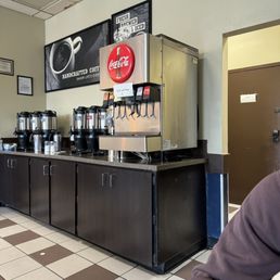 a coffee bar with coffee machines a coffee bar with coffee machines