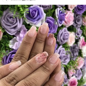 Blooming Nail Bar - Gel X with flowers - Nail Salons Near Me - Burbank, California