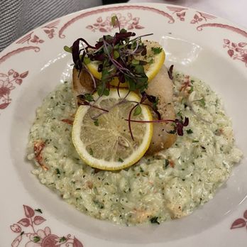 Teresa's Ristorante - Roasted cod on risotto - Italian Near Me - Woburn, Massachusetts Teresa's Ristorante - Roasted cod on risotto - Italian Near Me - Woburn, Massachusetts