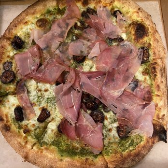 Cafe Verde pizzeria - Pesto, Prosciutto, and Fig Pizza- so yummy! You'll crave it! (Tip: drizzle balsamic on it for an extra touch of deliciousness) - Italian Near Me - Corte Madera, California Cafe Verde pizzeria - Pesto, Prosciutto, and Fig Pizza- so yummy! You'll crave it! (Tip: drizzle balsamic on it for an extra touch of deliciousness) - Italian Near Me - Corte Madera, California
