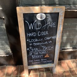 Wild Hare Cider At The Grainery - The sign at the storefront