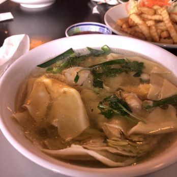 Pho Saigon and Bar - Wonton Soup See the iceberg lettuce on the bottom? - Vietnamese Near Me - Cranston, Rhode Island Pho Saigon and Bar - Wonton Soup See the iceberg lettuce on the bottom? - Vietnamese Near Me - Cranston, Rhode Island